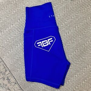 Ethos Fit Body Fusion FBF Royal Blue Athletic Shorts w/ pockets Small